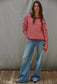 The Lasting Knit Button-Down Cardigan - Red and Ivory Stripes