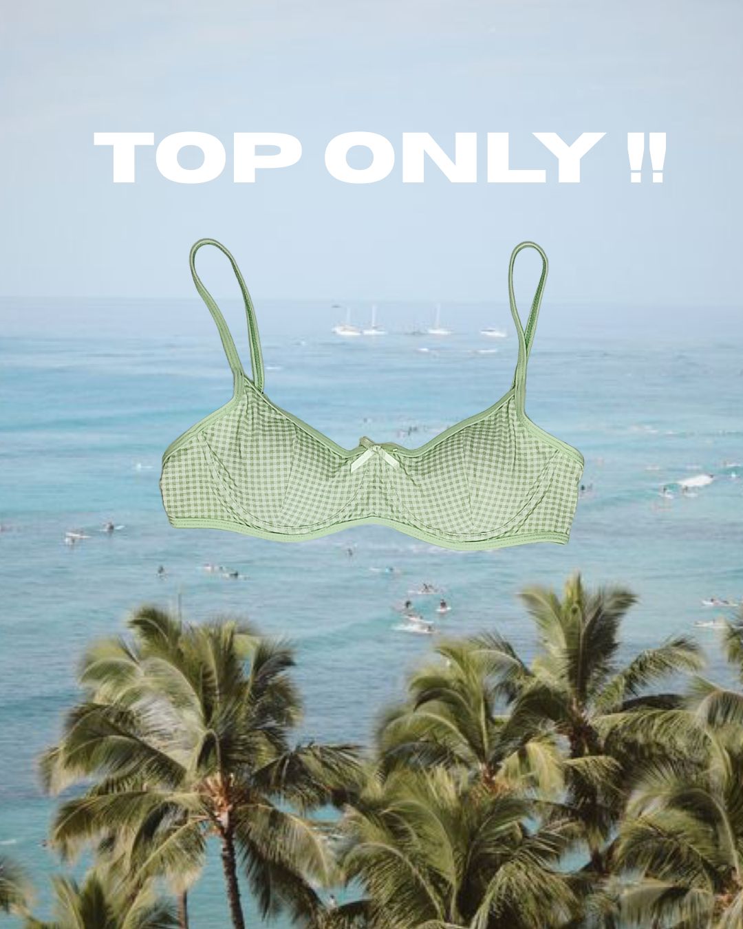 The Seaside Picnic Bikini Top