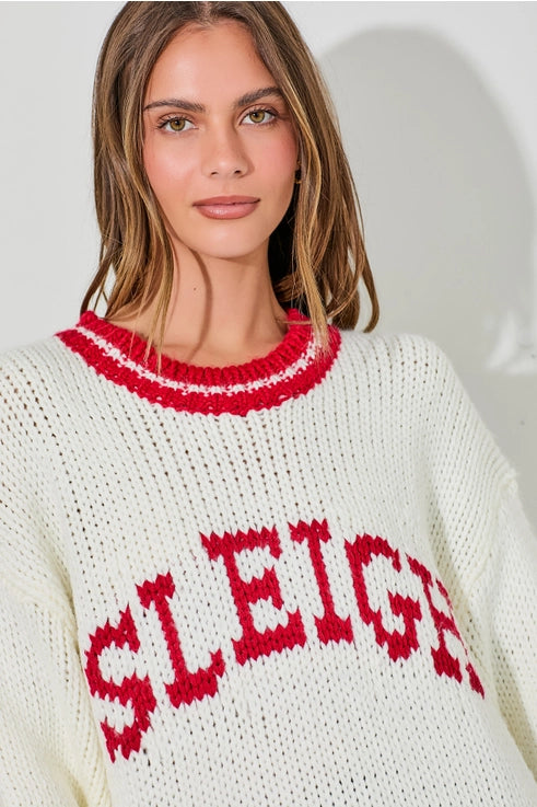 Sleigh All Day Christmas Knit Sweater